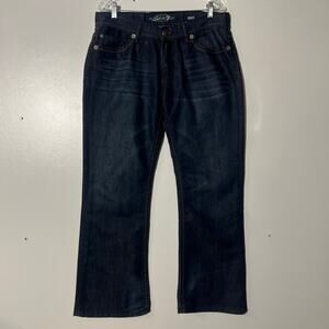 Seven Bootcut 5 Pocket Washed‎ Dark Blue Casual Denim Jeans Men’s Size 34X30